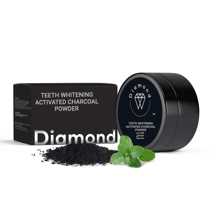 Diamond Smile tandblekningspulver av aktivt kol