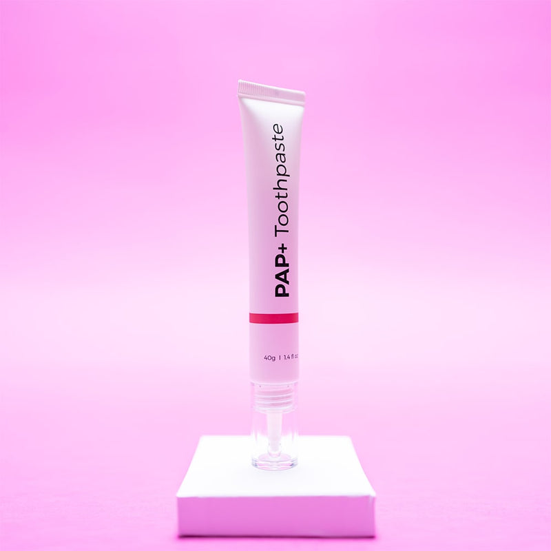 Förpackning för tandkrämstub från PAP+ Tandblekningstandkräm från Diamond Smile